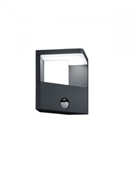 [TRIO221769142] Applique Led Ingresso Esterno Ganges Antracite con Sensore di Movimento Trio Lighting