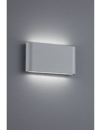 [TRIO227660287] Applique Rettangolare Thames II Led Doppia Emissione IP54 Alluminio L17 cm Trio Lighting