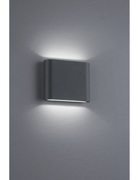 [TRIO227560242] Applique Rettangolare Thames II Led Doppia Emissione IP54 Antracite L11 cm Trio Lighting