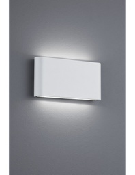 [TRIO227660231] Applique Rettangolare Thames II Led Doppia Emissione IP54 Bianco L17 cm Trio Lighting