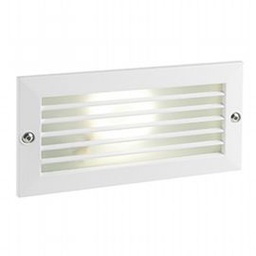 [SOV98214/02] Applique da incasso in alluminio pressofuso con diffusore in vetro satinato bianco