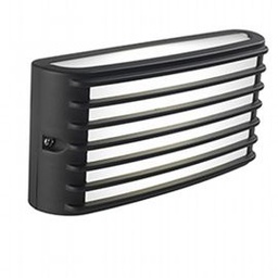 [SOV98501/16] Applique in alluminio pressofuso con diffusore opalino - 10W, 840 lumen, luce calda grafite