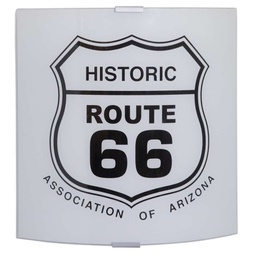 [ROUTE66/AG] Applique moderna in vetro route66 montatura argento 26x8xh.26 cm