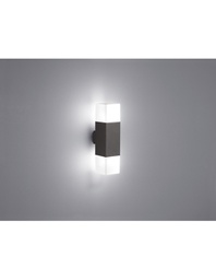 [TRIO220060242] Applique per Esterno Doppia Luce Led Hudson Antracite Trio Lighting