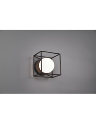 [TRIOR20401032] Applique-Plafoniera Gabbia 1xG9 Nero Opaco 14x14 cm Trio Lighting
