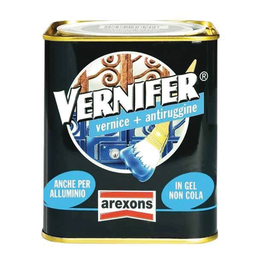 [041792] Arexons Smalto Vernice Vernici Gel 750 Ml Antiruggine Vernifer Vari Colori (Antracite Antichizzato - 4888)
