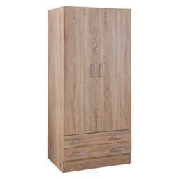 [DFL7950014] Armadio Due Ante Linea 'Drama' Cm. 46 X 82 X H.184 - Cemento