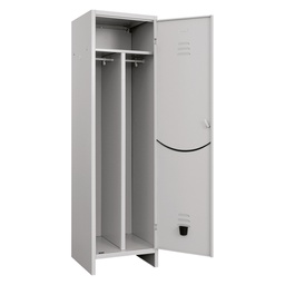 [DFL804956] Armadio Sporco Pulito Smontato Prometal - Vern Grigio Posti 1 H.Mm 1795 Mm 500X500