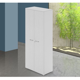 [AZ26717] Armadio libreria da ufficio ante con serratura colore Bianco H212x90x45cm