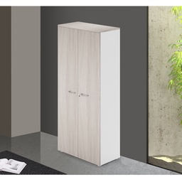 [AZ26724] Armadio libreria da ufficio ante con serratura colore Olmo H212x90x45cm