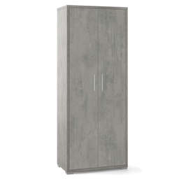 [ODB374CECEK] Armadio multiuso alto due ante Beton Cemento 71x41x h199 cm