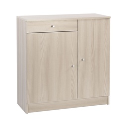 [O34200OLK] Armadio multiuso basso due ante un cassetto Olmo Chiaro 77x34x h80 cm