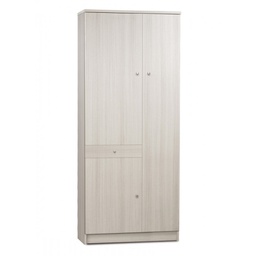 [O32300EUK] Armadio multiuso tre ante un cassetto Eucalipto 77x34x h183 cm