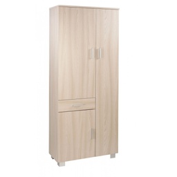 [A623OLOLK] Armadio multiuso tre ante un cassetto Olmo Chiaro 77x34x h178 cm