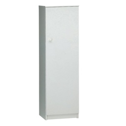 [O30200BIK] Armadio multiuso un anta Bianco 46x34x h147 cm