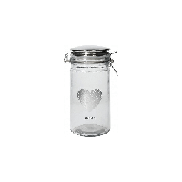 [1991177] Barattolo Vetro Dolce Casa Silver Jam 13x10x21