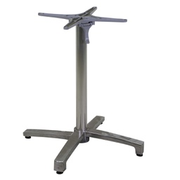[V6458190000] Base Tavolo in alluminio grigio ribaltabile cm52x52h72