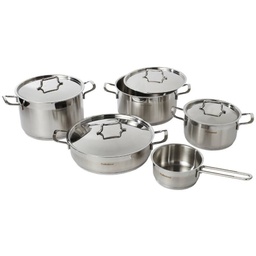 [1998267] Batteria pentole da cucina 9 pezzi Top Steel