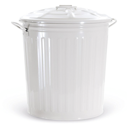 [2002427] Bidone bianco zincato 18 L