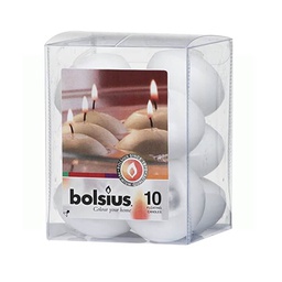 [19915858] Bolsius Candela Galleggiante cera Bianco