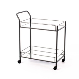 [CO/067/GR] Carrello portabevande in metallo nero 40x783h cm