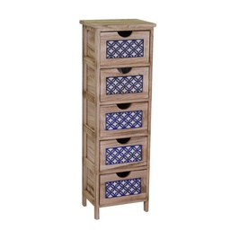 [V8038840000] Cassettiera Amsterdam 5 cassetti cm30x23xh94