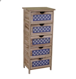 [V8038870000] Cassettiera Amsterdam 5 cassetti cm40x30xh94