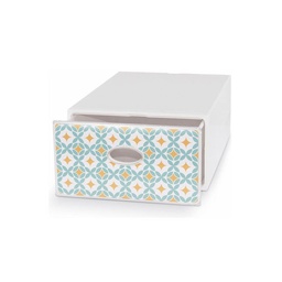 [1905477] Cassetto contenitore multiuso da riordino 28x40x15 H qbox 70's Domopak
