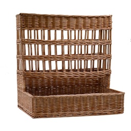 [V2315540000] Cesta espositore vimini rettangolare cm 46x43h12/58 - base cm 45x43