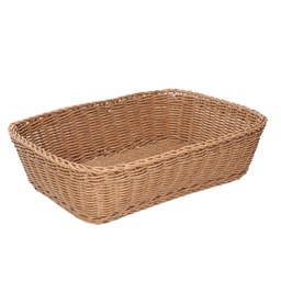 [V1633380000] Cestina polyrattan naturale rettangolare cm36x26h10