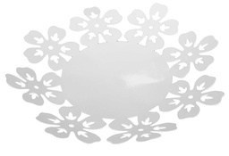 [V9114660000] Cesto sottopiatto ferro bianco an-1842 Ø cm. 29 h 4,5