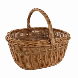 [V2005180000] Cesto vimini europeo olanda ovale cm 37x28h18/31