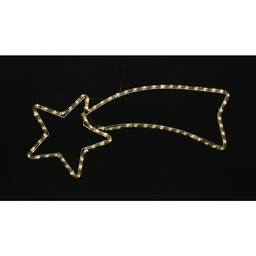 [055786] Cometa stella tubo led bianco per esterno cm 70 x 28