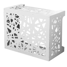 [8056157803805] Copertura per climatizzatore in alluminio Bianco ARTIST M 86x44x h68 cm