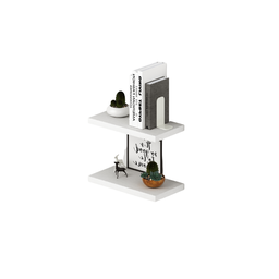 [AZ25345] Coppia mensole a muro  colore Bianco H2,2x45x23cm