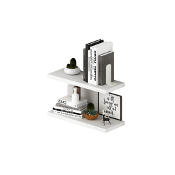 [AZ25383] Coppia mensole a muro  colore Bianco H2,2x60x23cm