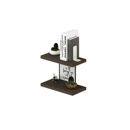 [AZ25338] Coppia mensole a muro  colore Fango H2,2x45x23cm