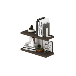 [AZ25376] Coppia mensole a muro  colore Fango H2,2x60x23cm
