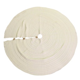[V6317960000] Copribase tessuto maglia albero crema cm ø112h0,5