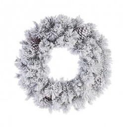 [1997634] Corona natalizia ARVES Innevata 60 cm dietroporta