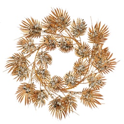 [V6165690000] Coroncina tessuto oro cm øh26