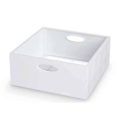 [1990962] Crystal box bianco  H 14x31x31 cm