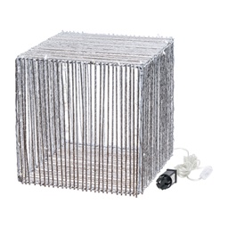 [20100247] Cubo ATS Silver 100 LED 4K 40cm
 Luci di Natale