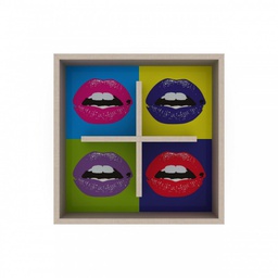[FZ93739] Cubo a parete decorativo mensola bacheca bocca cm 60
