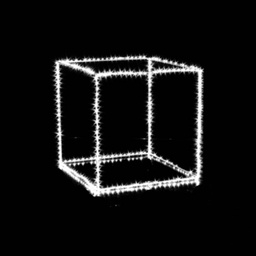 [19627901] Cubo con 210 microled bianco cm 25 x 25