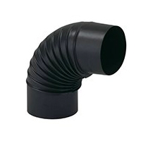 [1914886] Curva porcellanata a gomito per tubo Ala di 100 mm con angolo di 90°.