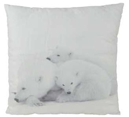 [V9174090000] Cuscino orsi polari xf-1342 cm. 50 x 50