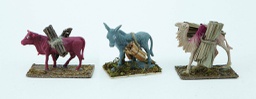 [1908052] Disp.Ambientazioni Animali Da Soma Cm.9X5X10H 6 Mod.Assortitoi decorazione di Natale