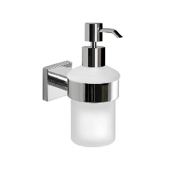 [1961585] Dispenser Da Parete Con Contenitore In Vetro Satinato - Serie Fuji
