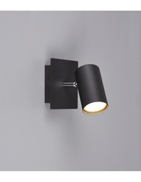 [TRIO802400132] Faretto Cilindro Spot GU10 Orientabile Marley Nero Trio Lighting